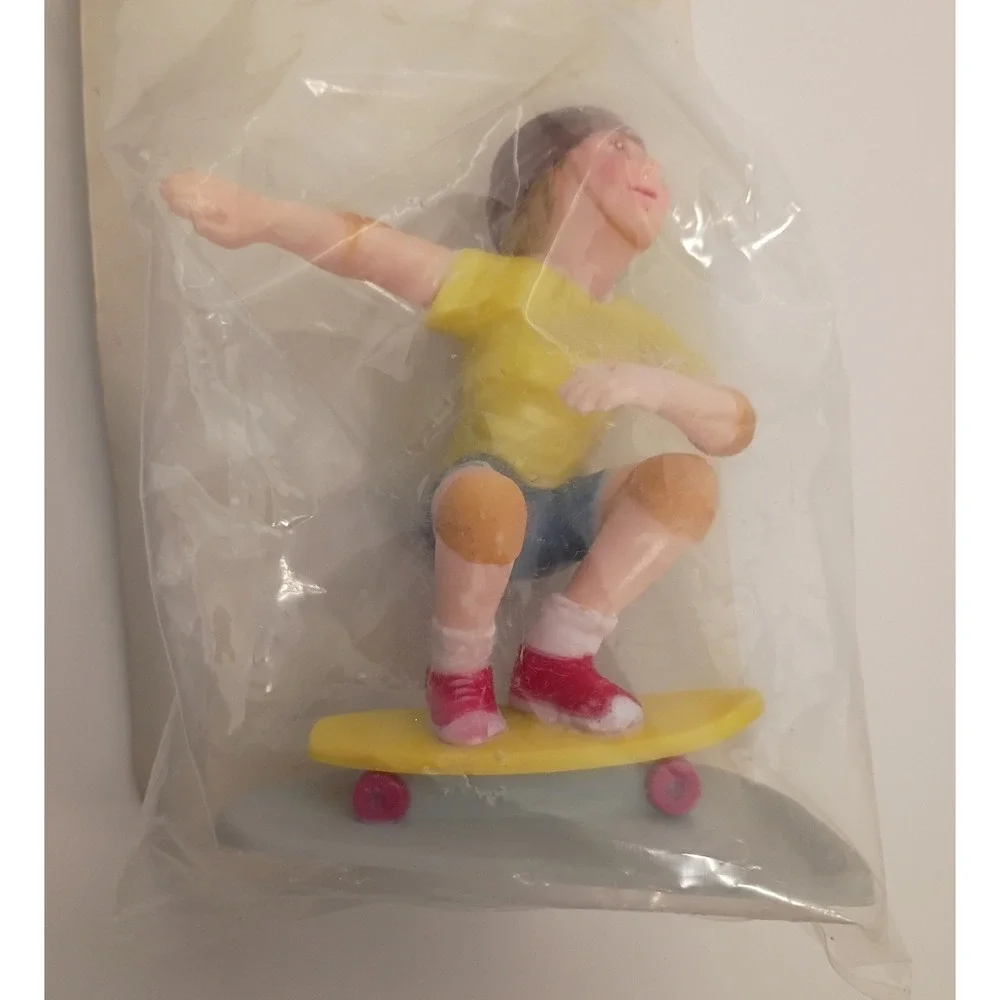 Vintage 1979 Wilton Cake Tops Skateboard Stunt Rider Decorating Birthday Party